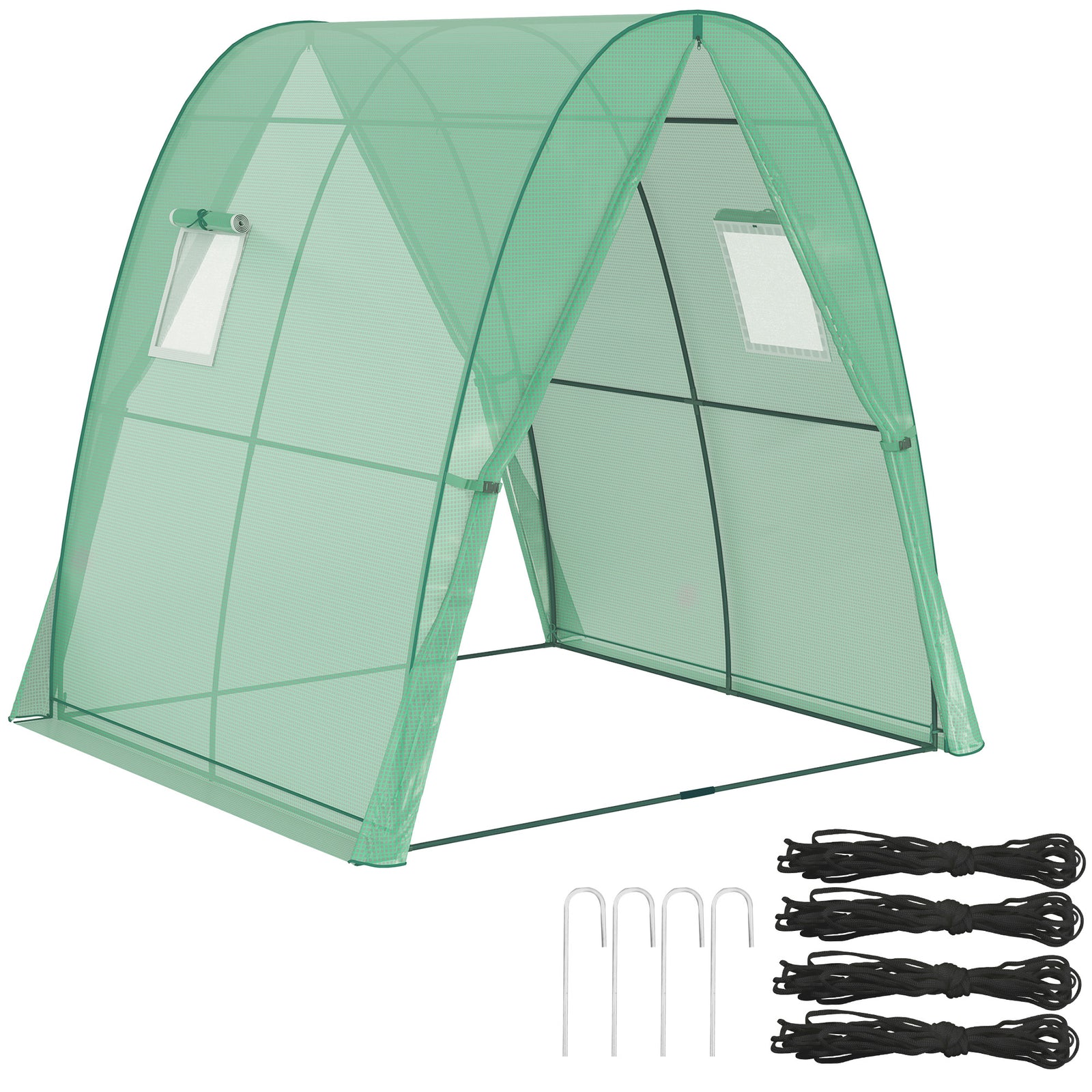 Portable Greenhouse Gardening Plant Hot House With 2 Doors | Green