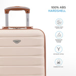 45x36x20cm Easyjet Free Cabin Bag 2 Wheel Suitcase Hard Shell Carry On | Cabin | Cream