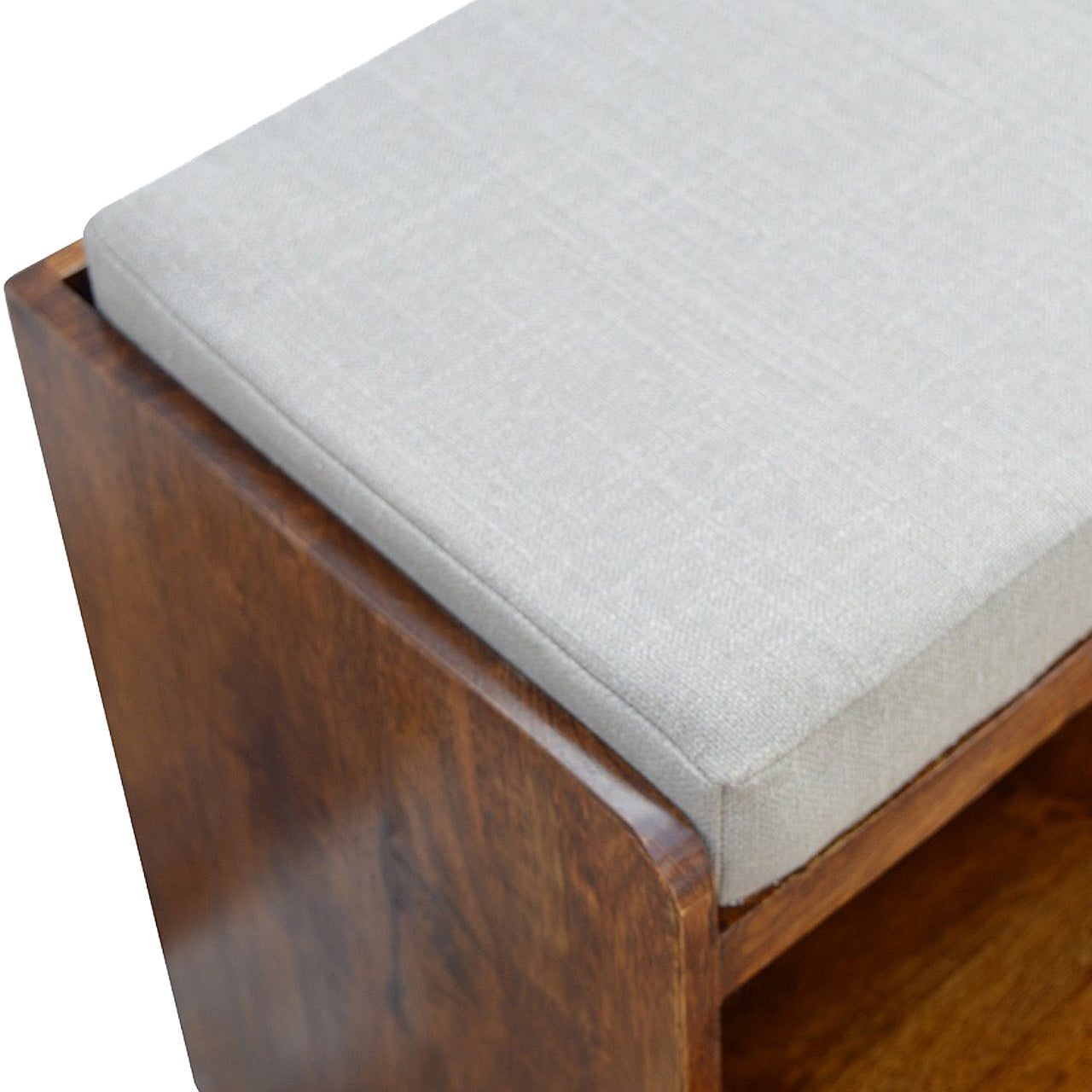 Solid Wood Mud Linen Pull Out Shoe Bench