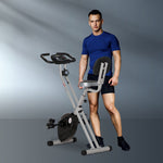 Magnetic Resistance Exercise Bike Foldable | Grey