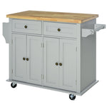 Microwave Island With Storage, Drawers
