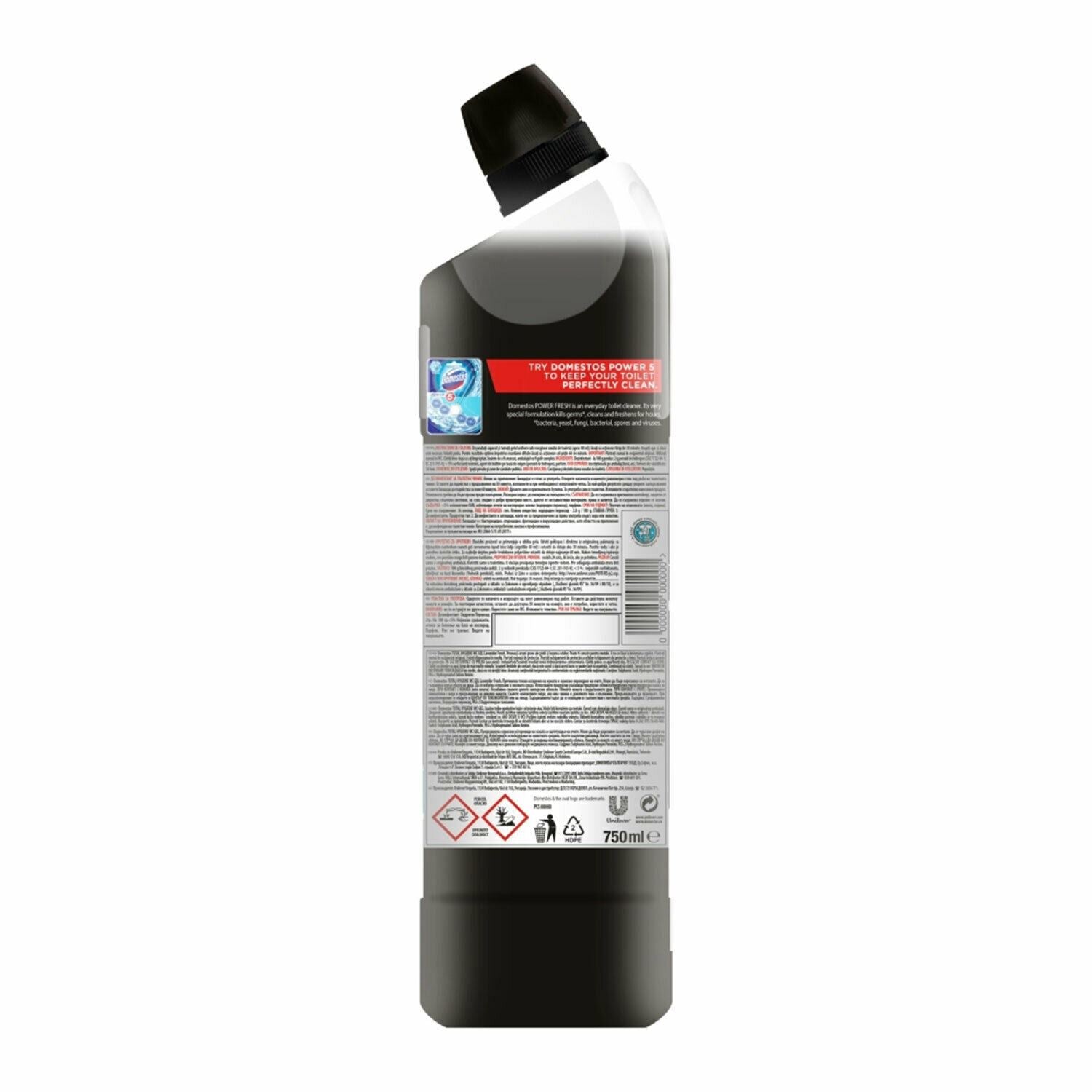 Zero Limescale Ocean Antibacterial Toilet Gel, 750ml, 6pk