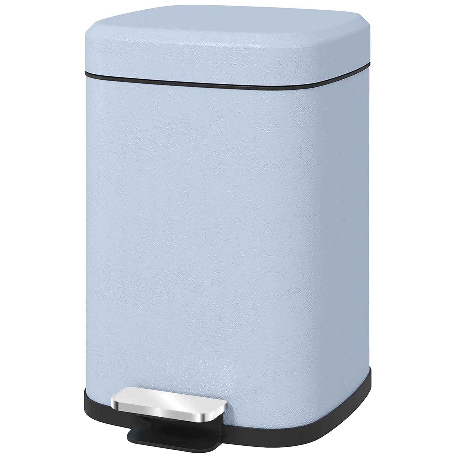12/20l Kitchen Pedal Bin Metal Rubbish Bin Soft-close Lid | Medium | Blue