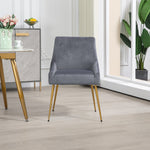 Set Of 2 Lograto Velvet Dining Chairs