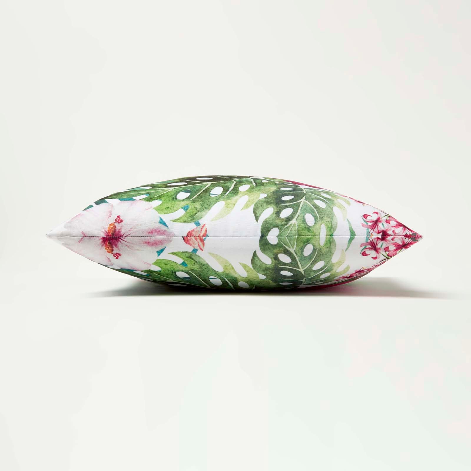 Luxury Outdoor Cushions 2 Set, Waterproof, Soft-touch, Summer Flower, For Garden And Indoors