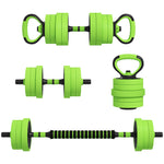 4-in-1 Weight Dumbbells Set Barbell | 40kg | Green