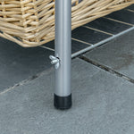 Outsunny Portable Charcoal Grill With Wheels & Utensils