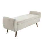 Breeins Teddy Fleece Upholstered Storage Bench