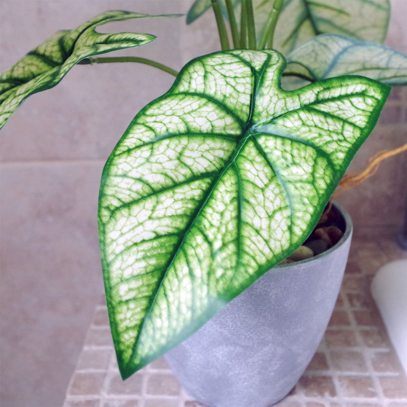 40cm Artificial Taro House Plant In Decorative Planter