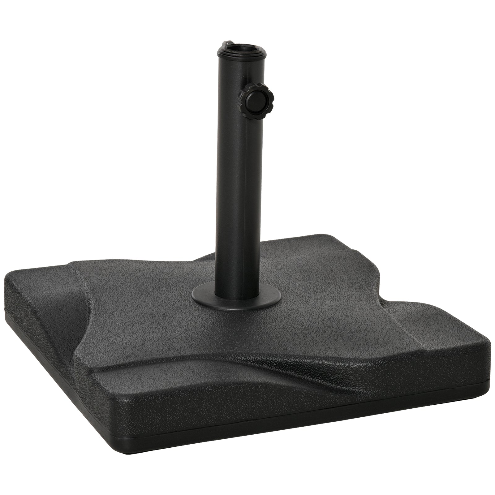 Garden Parasol Base Stand Square Fits Φ32mm, Φ38mm, Φ48mm