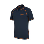 Mens Contrast Rash Guard | Extra Large | NavyBlue