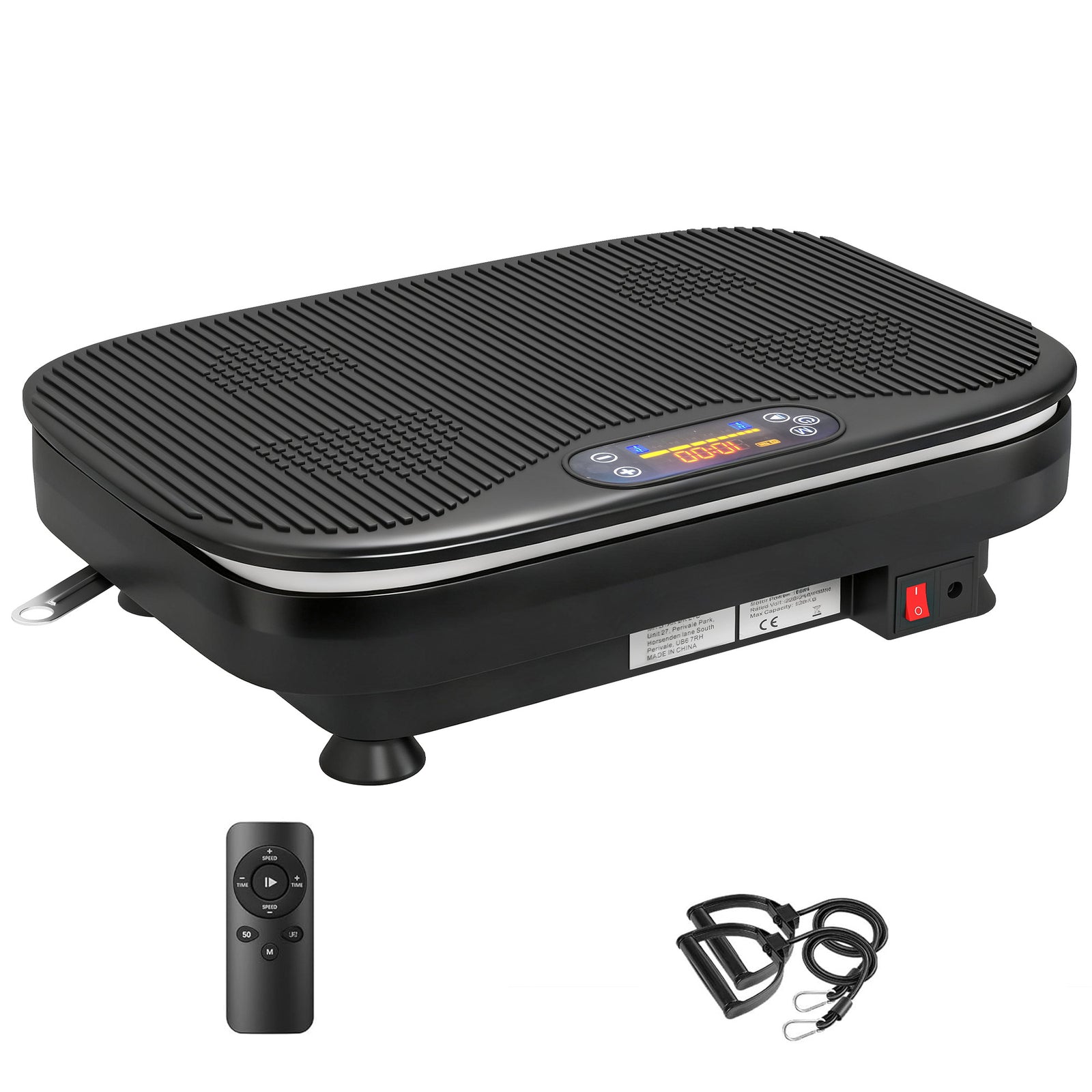 SPORTNOW Vibration Plate Exercise Machine With Cool Lights
