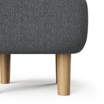 Footstool Pouffe Stool With Wooden Legs