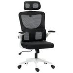 Vinsetto Mesh Office Chair With Adjustable Headrest, Lumbar Support, Black