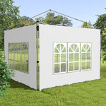 Gazebo Side Panels For 3x3(m) Or 3x4m Pop Up Gazebo, 2 Pack | White