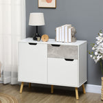 HOMCOM Modern Sideboard Storage Cabinet Free Standing Cupboard