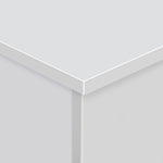 Storage Box Chest With Lid Spacious Collect Chipboard | One Size | White