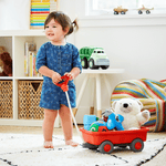 Orange Pull Along Wagon, Made From 100% Recycled Plastic