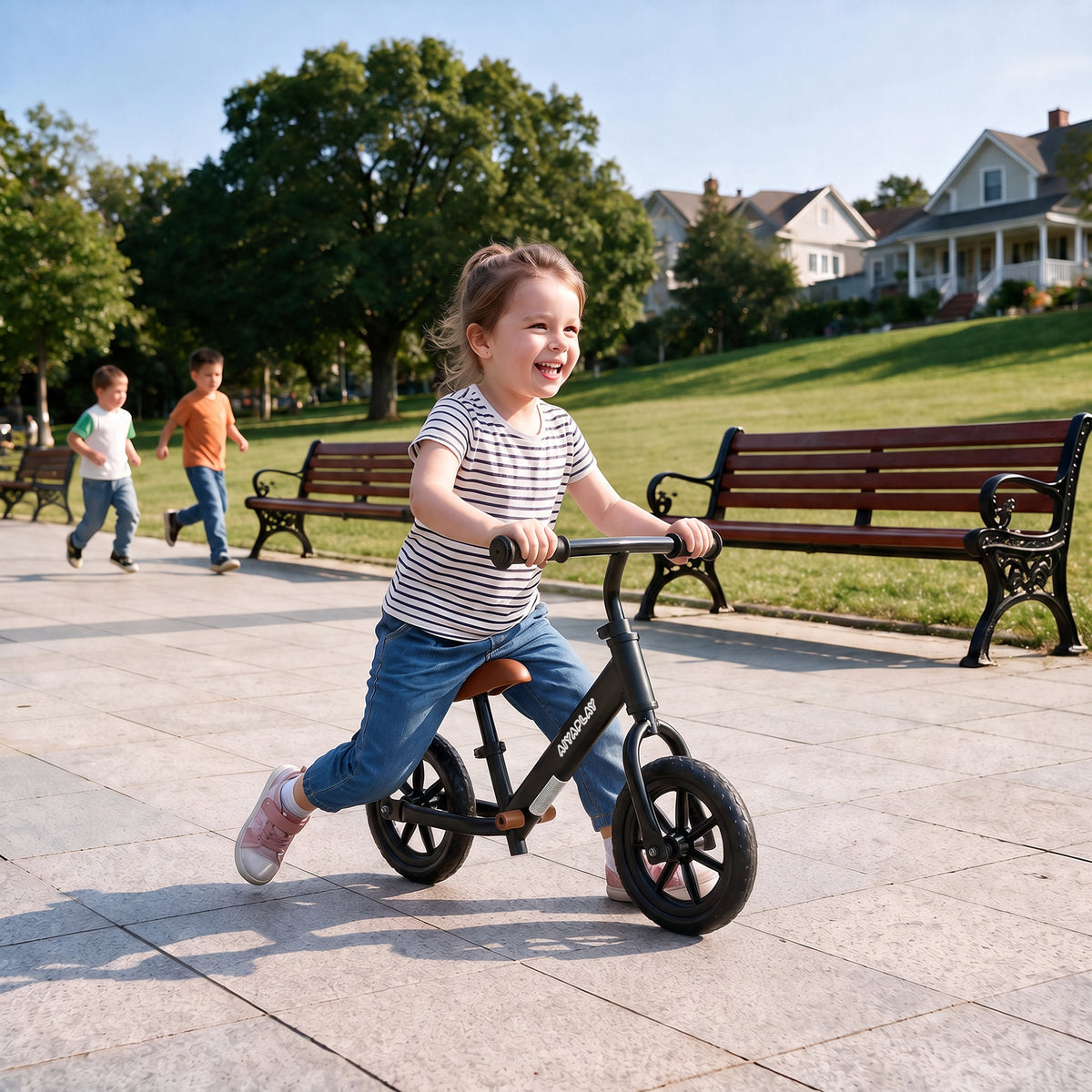 AIYAPLAY 11.2" Balance Bike With Lighting Wheels For 2-5 Years