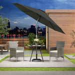 2 Pc Rattan Chair Patio Sofa Chairs Set Cushioned Outdoor