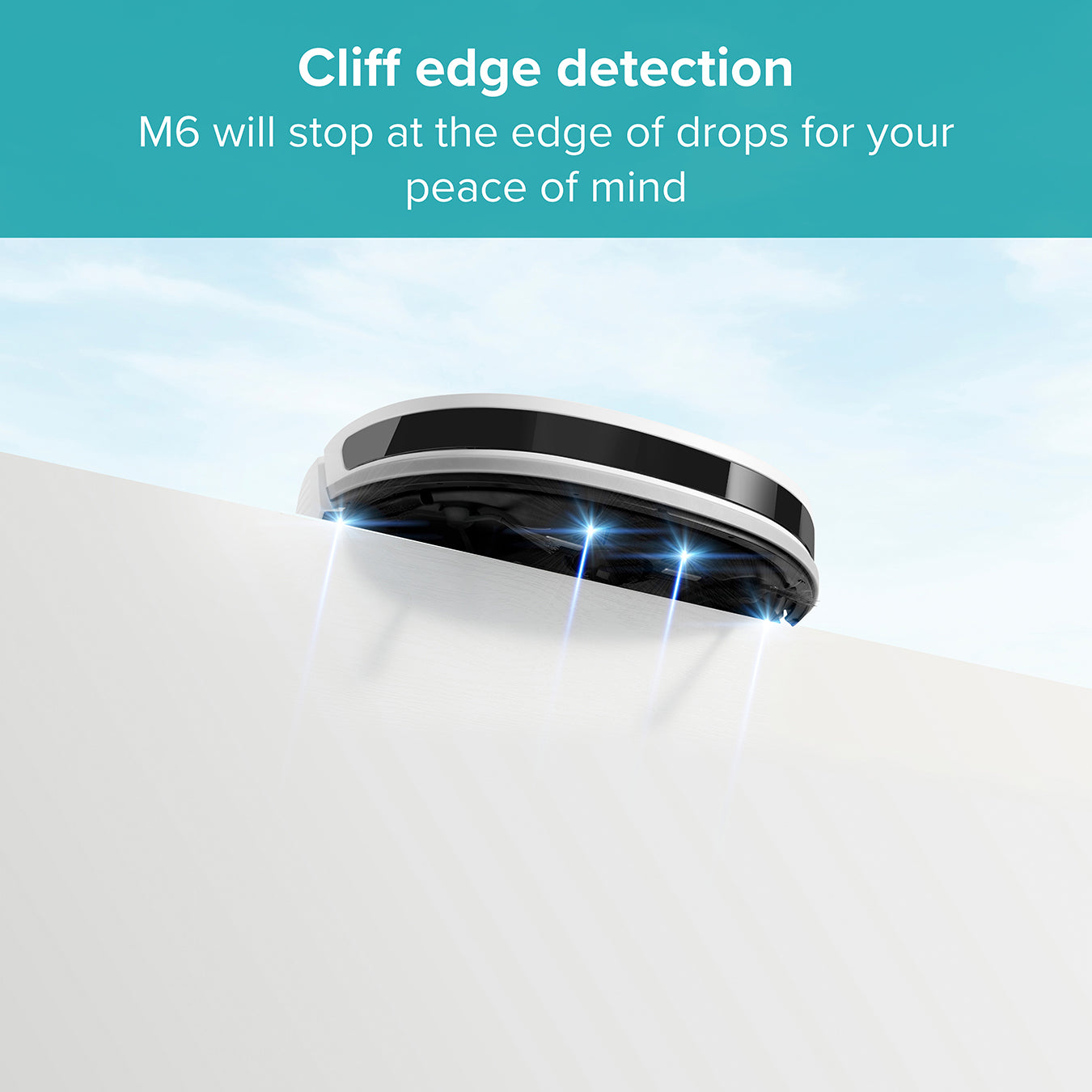 M6 Robot Vacuum Cleaner And Microfibre Mop Combo