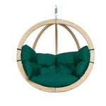 Globo Single Seater Chair Indoor Hanging Set Verde