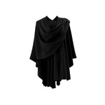 Elegant Cross Front Shawl Wrap | Black