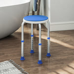 HOMCOM 360 Degree Swivel Shower Stool With Non-slip Feet For Disabled