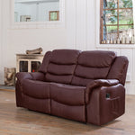 Almeira 2 Seat Recliner Sofa | 2 | Burgundy