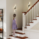 Led Wall Lamp 2 Pack, Modern Indoor Spiral Wall Light | Black