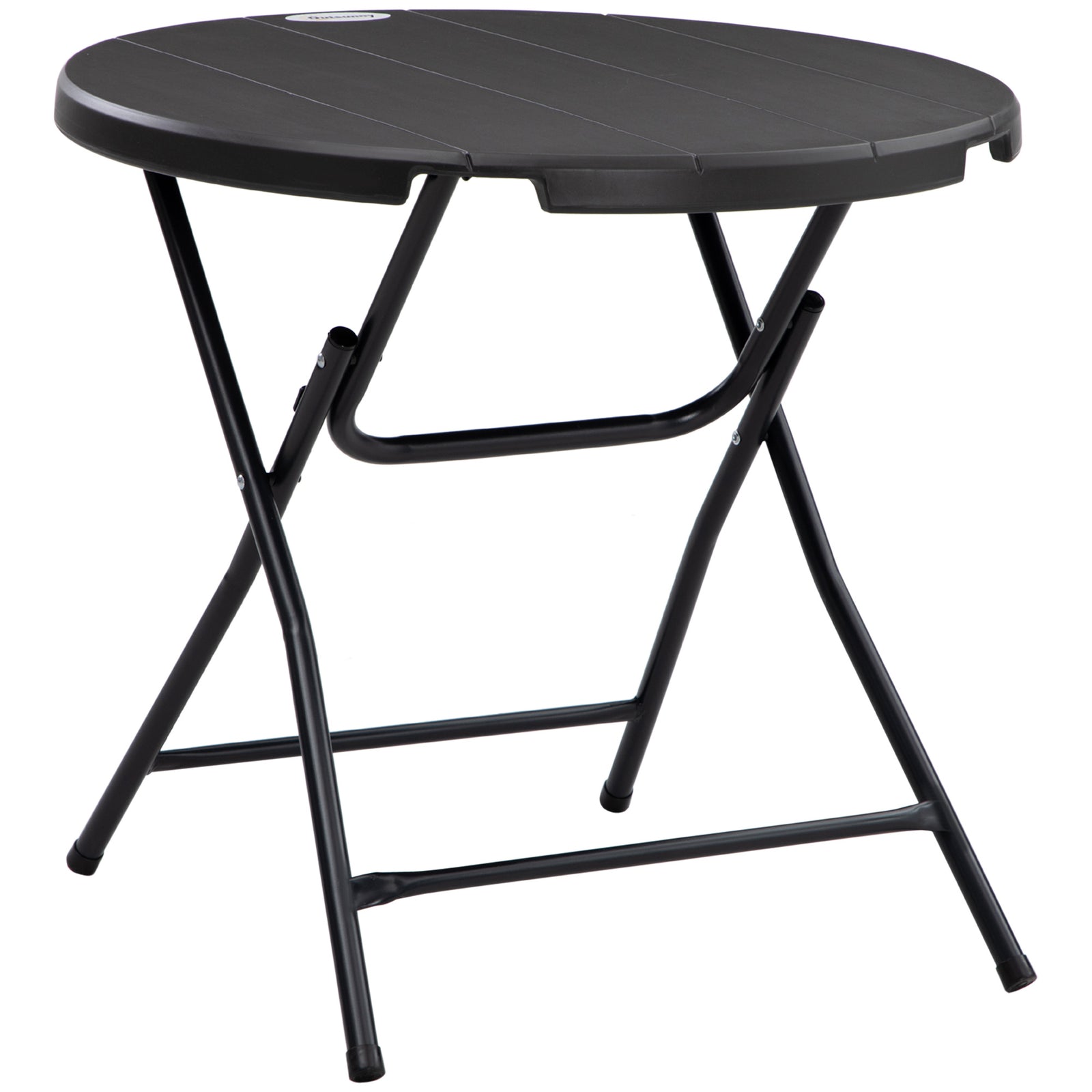 Foldable Garden Table For 4, Round Outdoor Dining