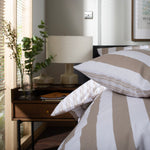 High Point Cotton Printed Duvet Cover Set | King | Natural