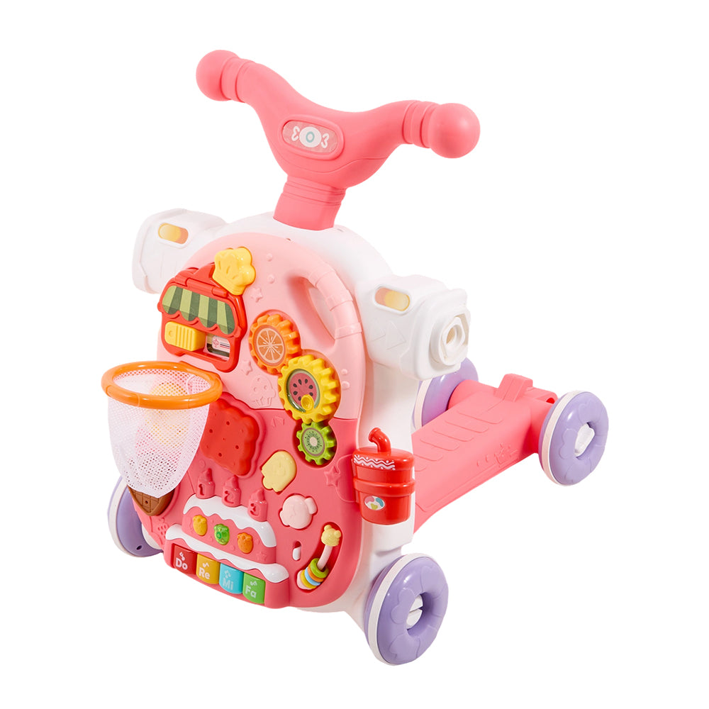 4 In 1 Walker & Activity Table | Pink
