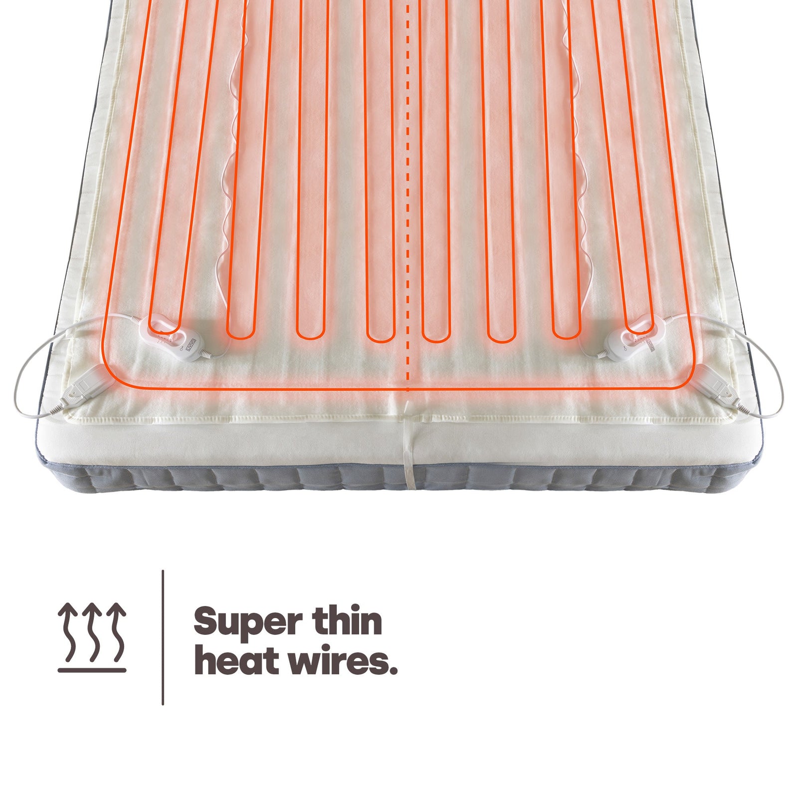 Livivo King Size Dual Control Electric Under Blanket With 3 Temperature Levels