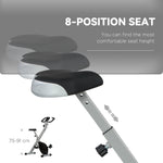 Folding Exercise Bike With 8-level Magnetic Resistance | Gray