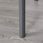 120cm Minimalistic Dining Table, Steel Frame