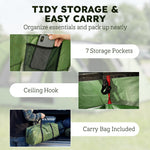 Family Camping Tent Waterproof Tunnel Tent 4 Person | Green