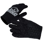 Childrens/kids Pro Full Finger Rugby Mitts | XS-S | Black