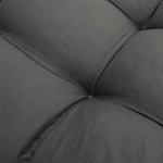 Comfortable Rectangular Tufted Bench Cushion Soft Seat Pad | Large | Dark Grey