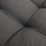 Comfortable Rectangular Tufted Bench Cushion Soft Seat Pad | Large | Dark Grey