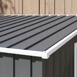 7 X 5ft Garden Shed W/ Foundation Lean To Metal Tool Shed