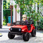 12v Kids Electric Ride On Car Truck Off-road Toy W/ Remote Control | Red