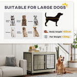 Dog Crate Furniture On Wheels, For Dogs | Gray
