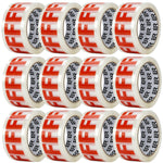 Fragile Tape 48mm X 66m Packing Tape For Parcels & Boxes | 12 Rolls