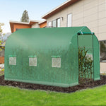 Round Polytunnel Greenhouse 3x2x2m