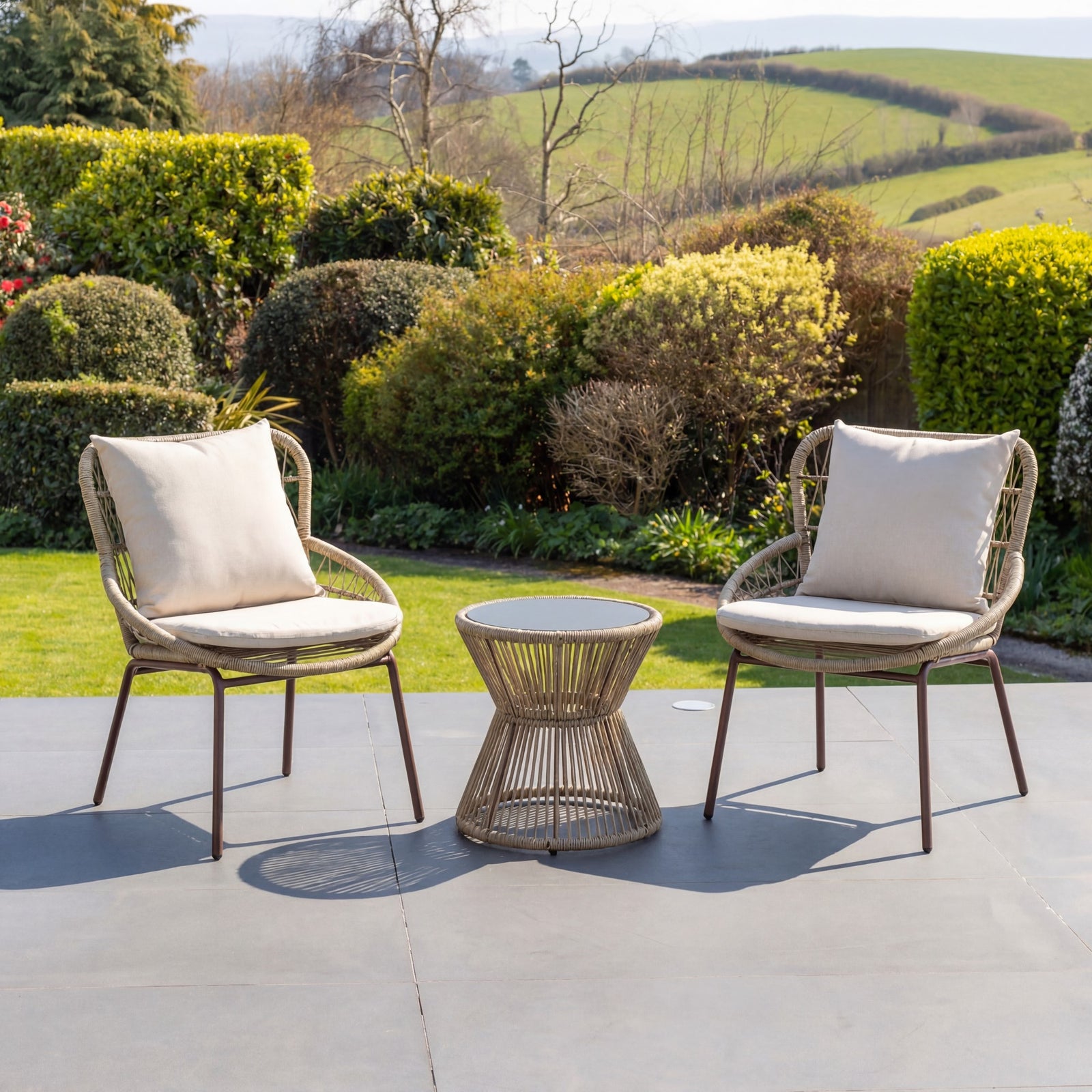 Sagone Patio Bistro Set | Natural