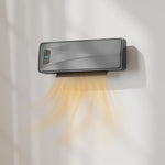 2000w Ceramic Electric Heater With Fan, Wall Heater | Grey