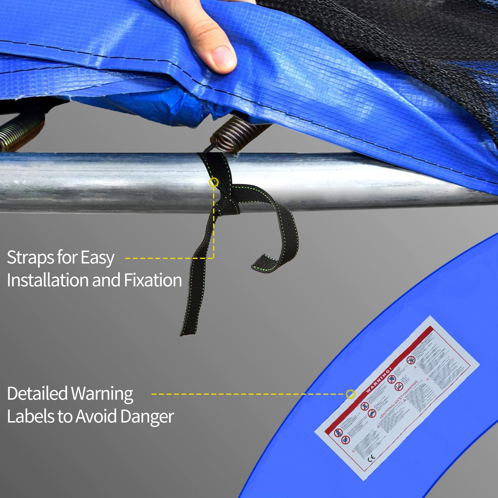 12ft Trampoline Safety Pad - Blue | Blue