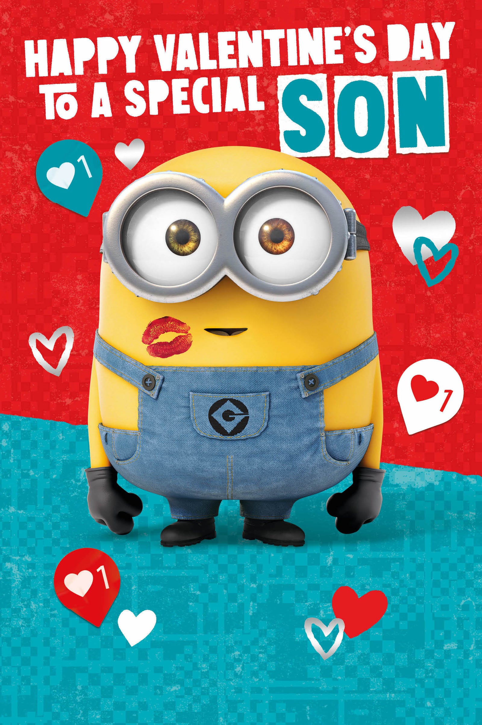 Minions 'to A Special Son' Valentine's Day Card Official Product
