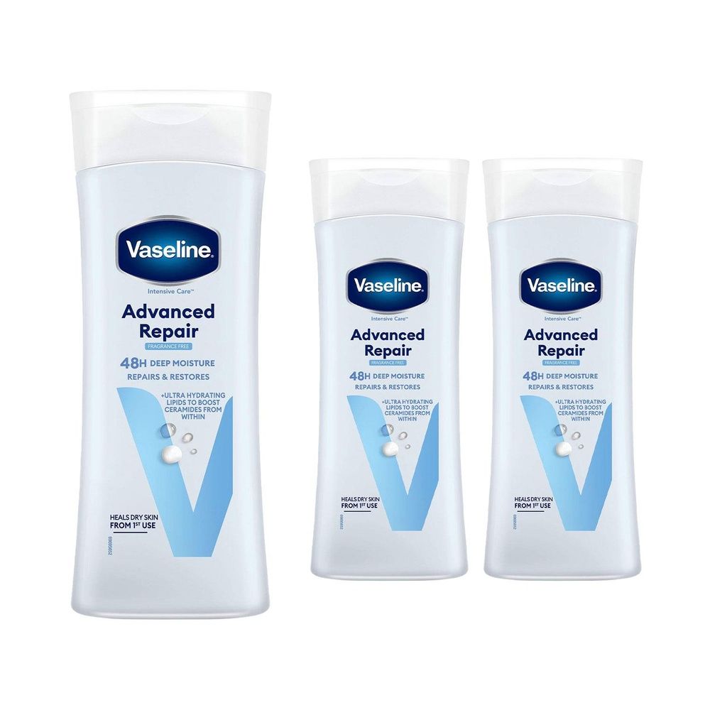 Advanced Repair Fragrance Free Body Lotion 400ml | Set of 3
